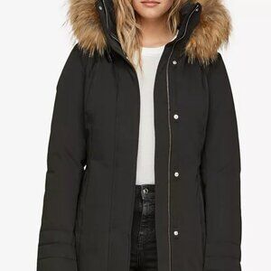 Soia & Kyo Hooded Parka w/ Removable Fur trim